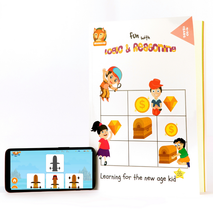 Fun with Logic And Reasoning Activity Book & Android App | Develop Logic, Deductive Skills and Creativity| For 9-10 Year Olds