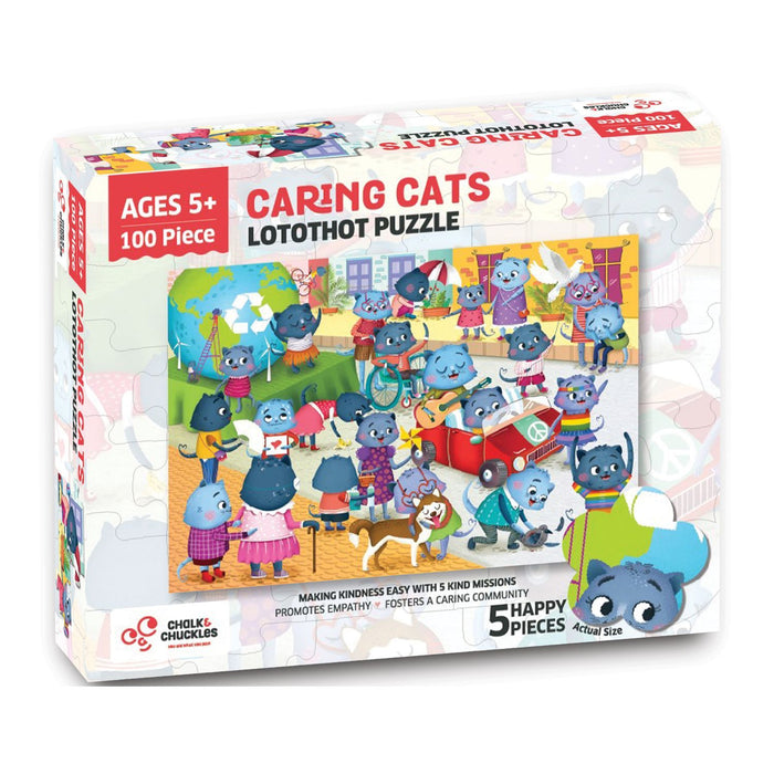 Lotothot Cat - 100 Piece Jigsaw Puzzle