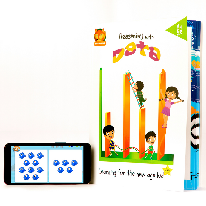 Reasoning with Data Activity Book & Android App | Learn Logical Reasoning and Data Analysis - | For 9-10 Year Olds