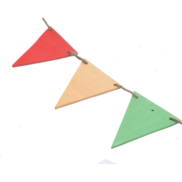 MULTICOLOURED WOODEN BUNTING