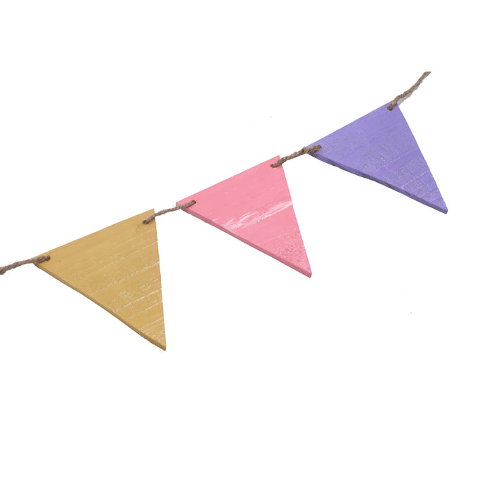 MULTICOLOURED WOODEN BUNTING