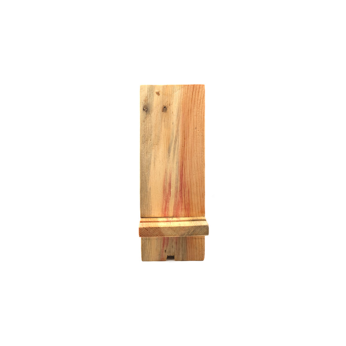 X WOODEN MOBILE HOLDER FOR ONLINE CLASS - NATURAL PINE