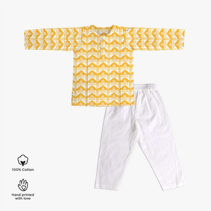 Cotton Printed Kurta & Pyjama Set
