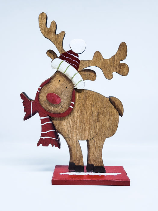 WOODEN REINDEER - TABLE STAND