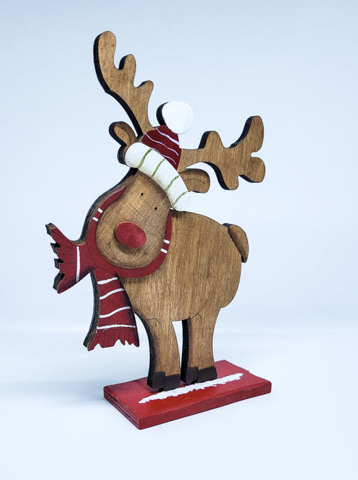 WOODEN REINDEER - TABLE STAND