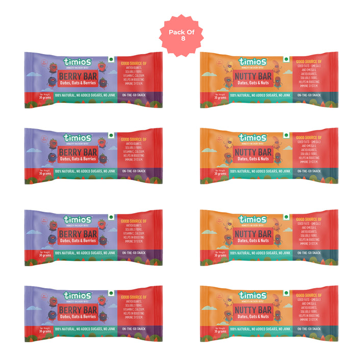 Berry Bar & Nutty Bar - Pack of 8