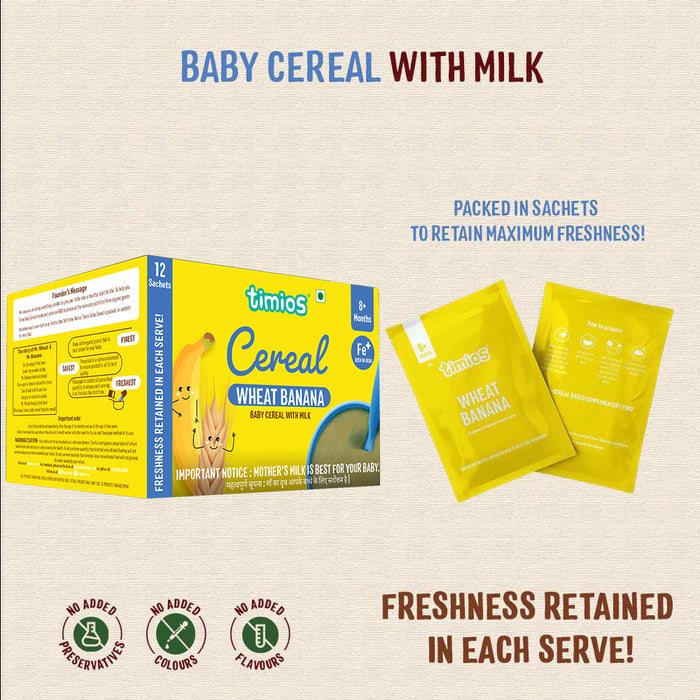Milk Based Baby Cereal - Wheat Banana