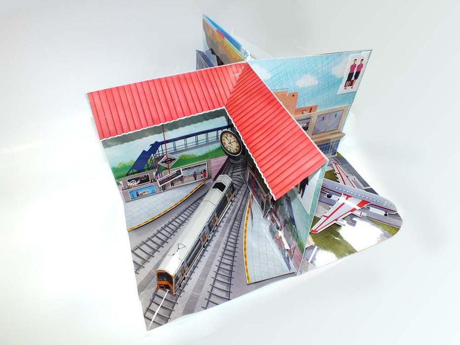 Means of Transport Pop-up Book with pull-out pieces