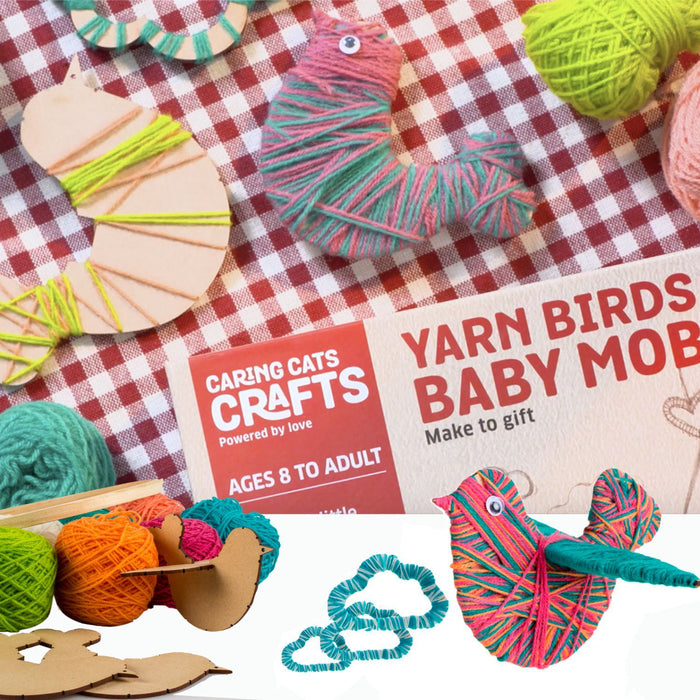 Yarn Birds Baby Mobile (Make A Gift)