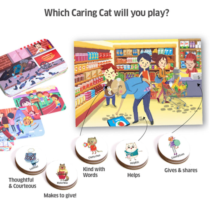 Caring Cats Kindness Around Town-  Social Emotion Learning