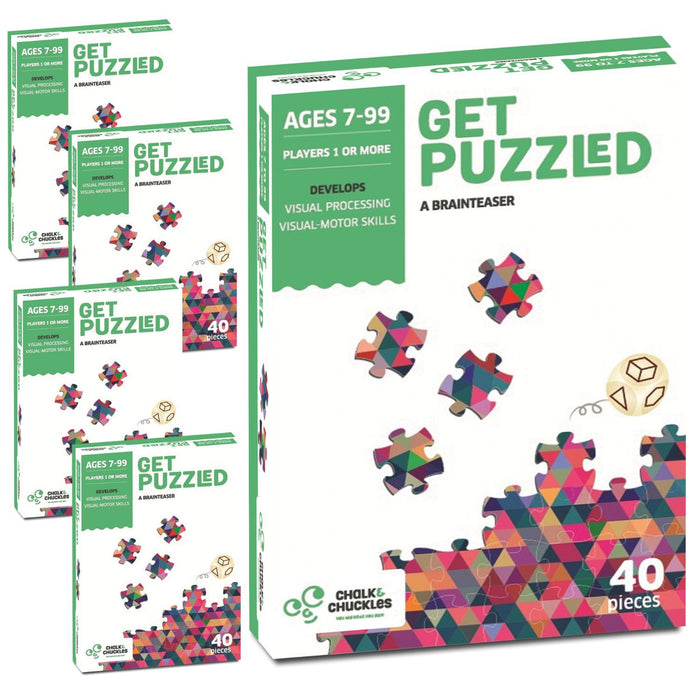 Get Puzzled - 40 Piece Jigsaw Puzzles (Pack Of 5)