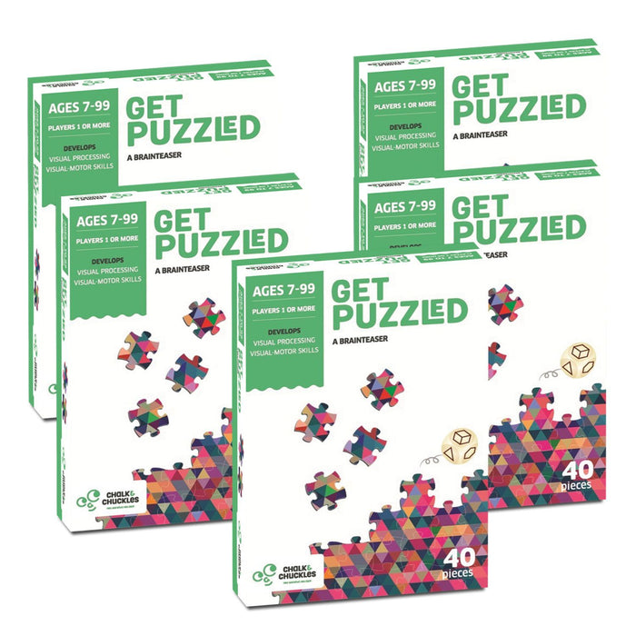 Get Puzzled - 40 Piece Jigsaw Puzzles (Pack Of 5)