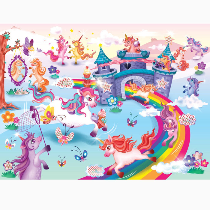I Love Unicorns Secret Message Jigsaw Puzzle - 100 Pcs