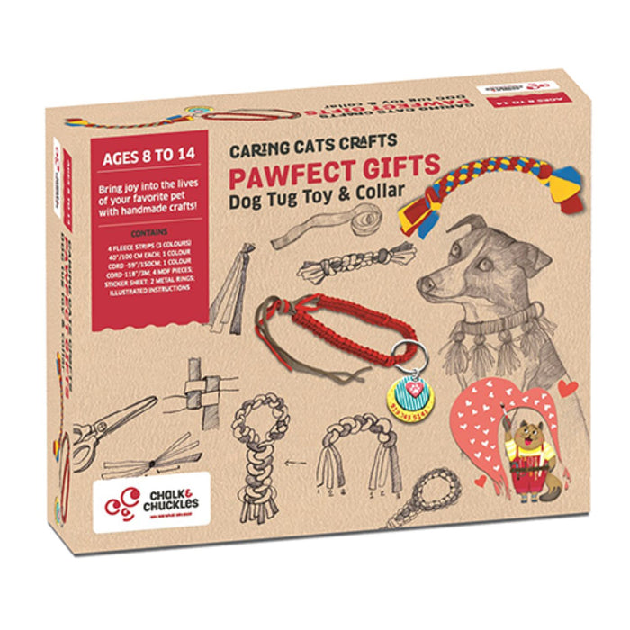 Art and Craft DIY Gift - Dog Collar and Fleece Tug Toy