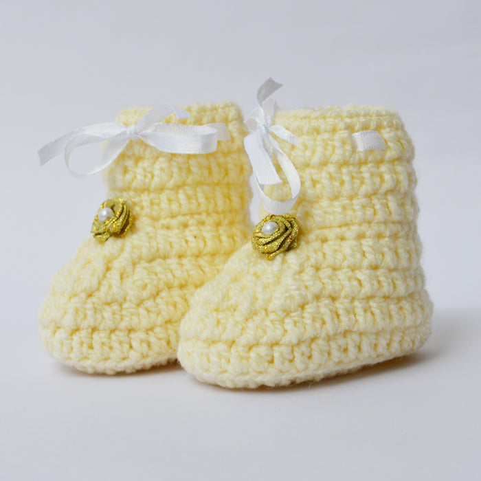 Crochet Baby Booties Set of 2-4