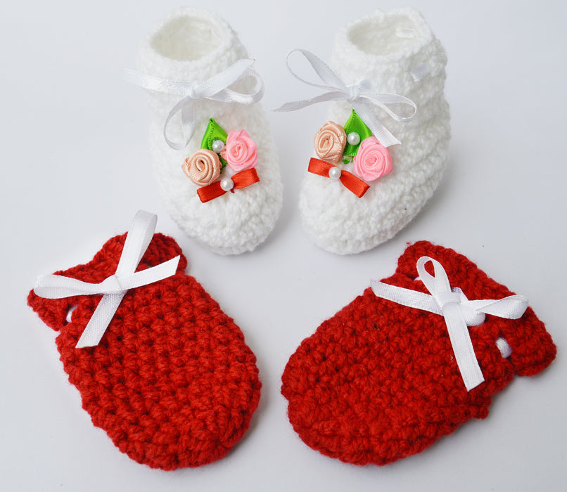 Crochet Booties and Mittens combo-2