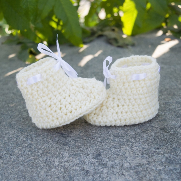 Crochet Baby Booties Set of 2-7