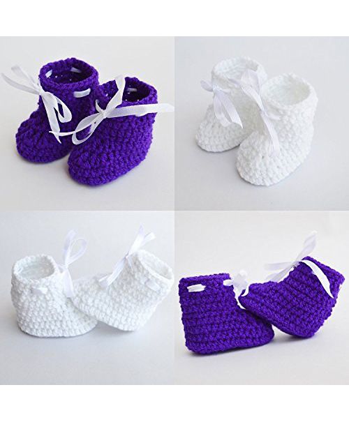 Crochet Baby Booties Set of 2-11