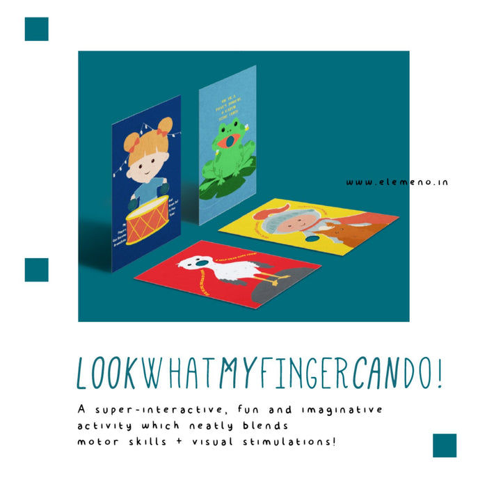 Interactive Early Age Combo - Look What My Finger Can Do & Personalised Activity Book