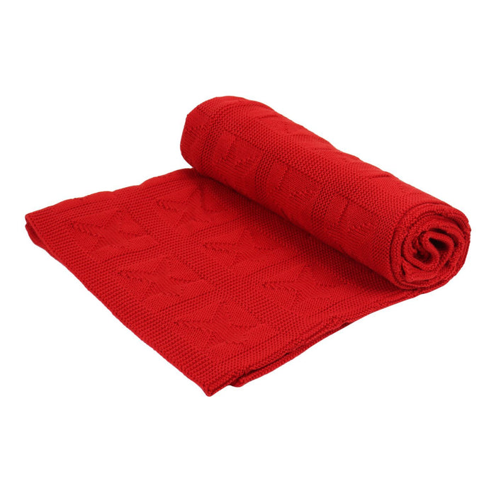 Knit Blanket- Red Star
