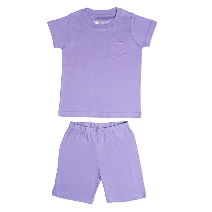 Half Sleeve T-Shirt & Sporty Shorts - Orchid