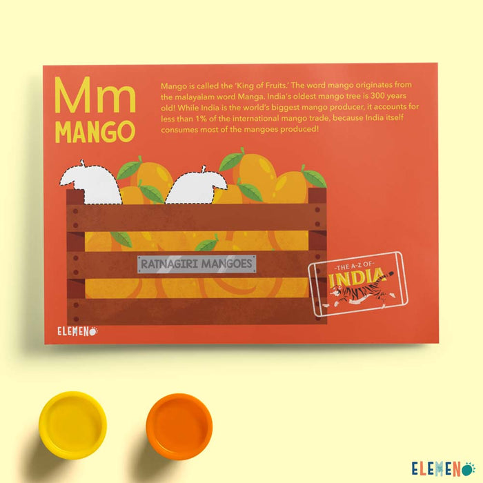 A-Z of India | Playdough Mats Alphabets Words & Letters