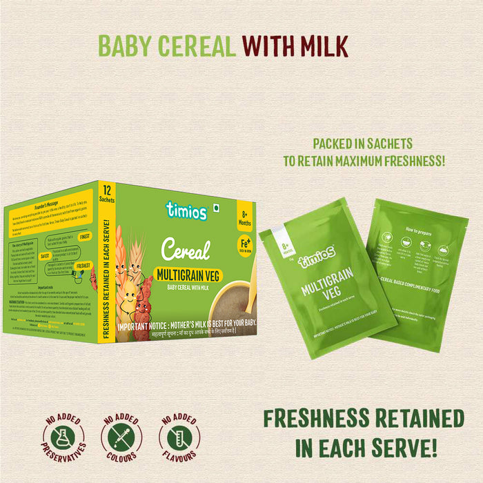 Milk Based Baby Cereal - Multigrain Veg