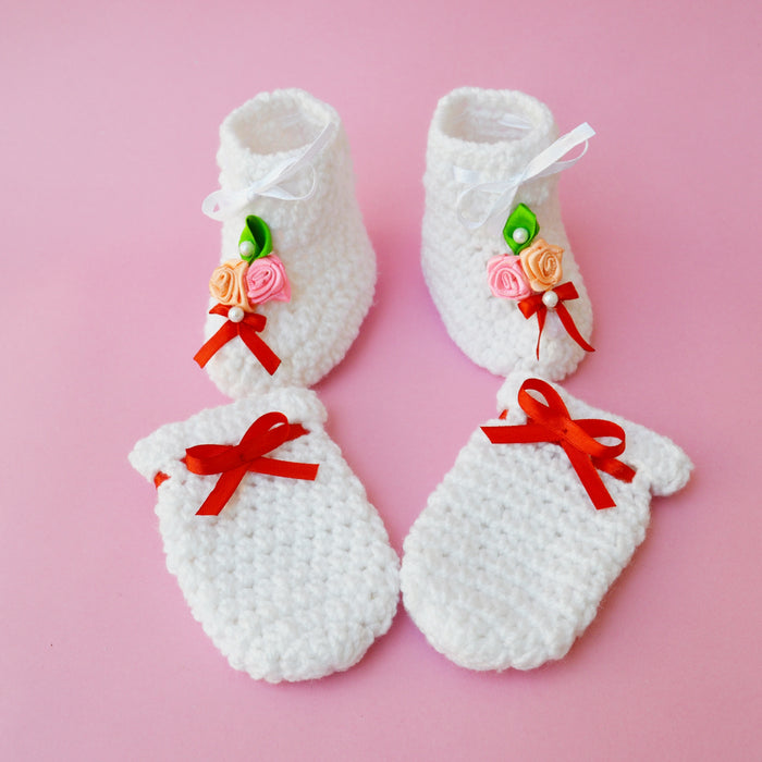 Crochet Booties and Mittens combo-4
