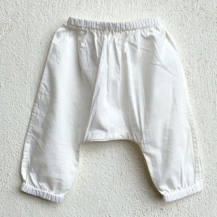 Unisex Organic Essential White Kurta With Matching Pants