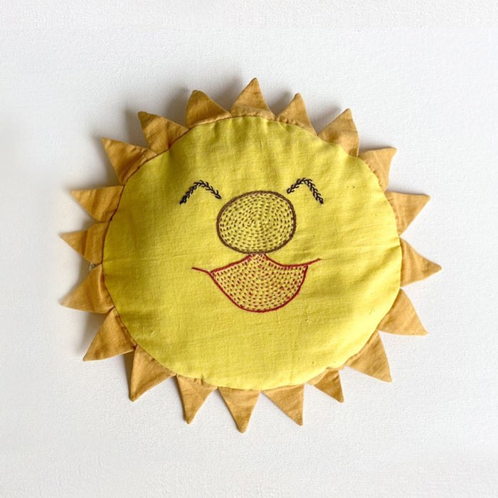 Newborn Giftset - Sun Mustard Seed Pillow & Maracas