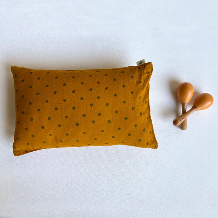 Organic Kids Gift Set - Raidana Print Kapok Pillow and Maracas