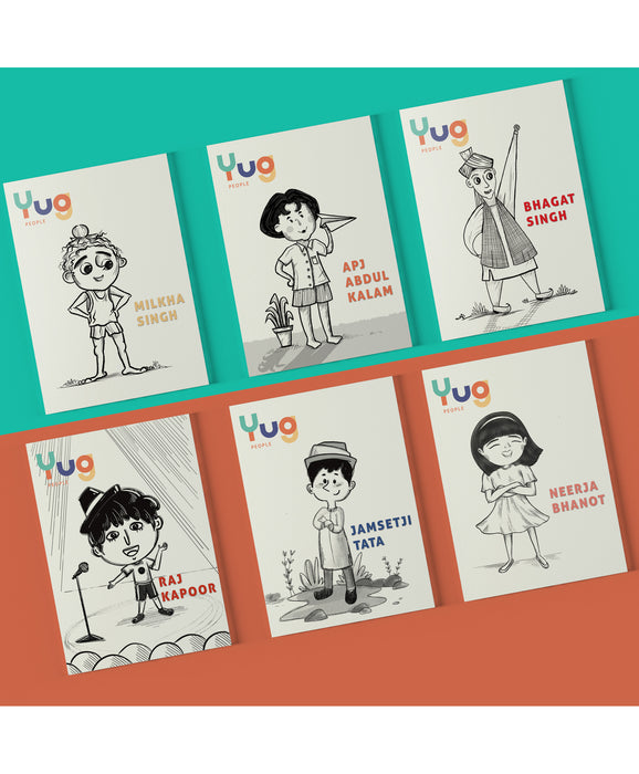 Yug Jumbo Bundle - Yug People (6) + Illustrated Ramayan
